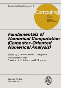 Enlarge image Cover: Fundamentals of Numerical Computation (Computer-Oriented Numerical Analysis) - Springer