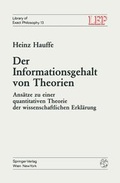 Cover: Der Informationsgehalt von Theorien - Springer