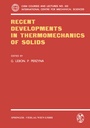 Cover: Recent Developments in Thermomechanics of Solids - Springer