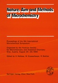 Cover: Nature, Aim and Methods of Microchemistry - Springer