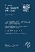 Cover: Agrarpolitik, Landentwicklung und Umweltschutz - Springer