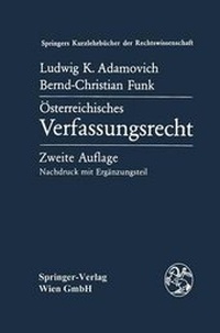 Abbildung von: Sterreichisches Verfassungsrecht - Springer