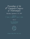 Cover: Proceedings of the 8th European Congress of Neurosurgery, Barcelona, September 6-11, 1987 - Springer