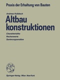Cover: Altbaukonstruktionen - Springer