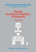 Cover: Desktop als Mensch-Maschine-Schnittstelle - Springer