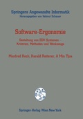 Cover: Software-Ergonomie - Springer