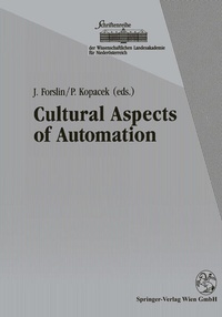Enlarge image Cover: Cultural Aspects of Automation - Springer