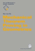 Cover: Mechanical Theorem Proving in Geometries - Springer