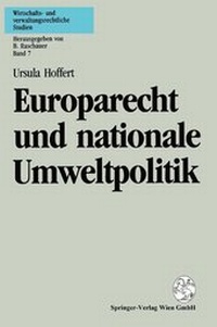 Bild: Europarecht und nationale Umweltpolitik - Springer