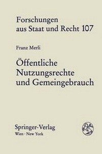 Abbildung von: Öffentliche Nutzungsrechte und Gemeingebrauch - Springer