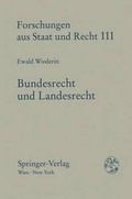 Bild: Bundesrecht und Landesrecht - Springer