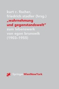 Cover: "Wahrnehmung und Gegenstandswelt" - Springer