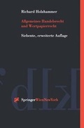 Cover: Allgemeines Handels- Und Wertpapierrecht - Springer