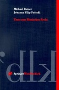 Cover: Texte zum R&ouml;mischen Recht - Springer