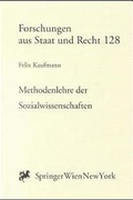 Cover: Methodenlehre der Sozialwissenschaften - Springer
