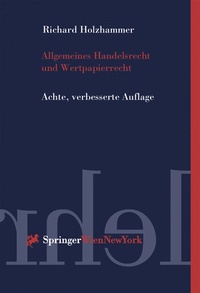 Abbildung von: Allgemeines Handelsrecht und Wertpapierrecht - Springer