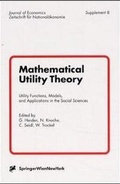 Cover: Mathematical Utility Theory - Springer