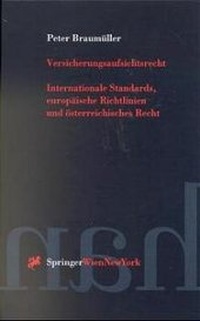 Abbildung von: Versicherungsaufsichtsrecht - Springer