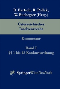 Abbildung von: Österreichisches Insolvenzrecht. Kommentar - Springer