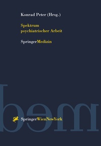 Abbildung von: Spektrum psychiatrischer Arbeit - Springer