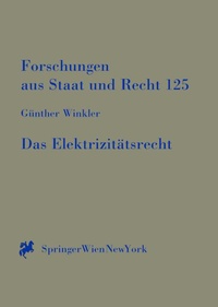 Abbildung von: Das Elektrizitätsrecht - Springer