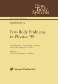 Cover: Few-Body Problems in Physics '99 - Springer