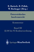 Cover: &Ouml;sterreichisches Insolvenzrecht. Kommentar - Springer