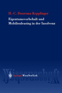 Abbildung von: Eigentumsvorbehalt und Mobilienleasing in der Insolvenz - Springer