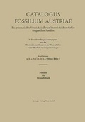 Cover: Catalogus Fossilium Austriae Primates - Springer