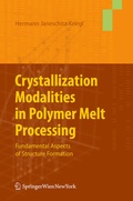 Cover: Crystallization Modalities in Polymer Melt Processing - Springer