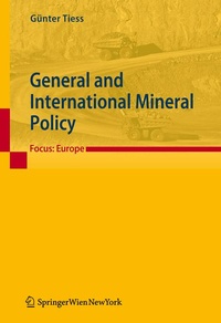 Enlarge image Cover: General and International Mineral Policy - Springer