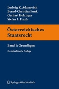 Cover: &Ouml;sterreichisches Staatsrecht - Springer
