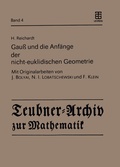 Cover: Gau&szlig; und die Anf&auml;nge der nicht-euklidischen Geometrie - Springer