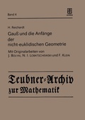 Cover: Gau&szlig; und die Anf&auml;nge der nicht-euklidischen Geometrie - Springer