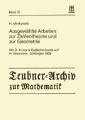 Cover: Ausgew&auml;hlte Arbeiten zur Zahlentheorie und zur Geometrie - Springer