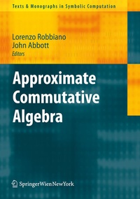 Enlarge image Cover: Approximate Commutative Algebra - Springer