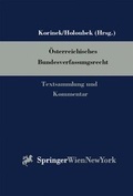 Cover: &Ouml;sterreichisches Bundesverfassungsrecht - Springer