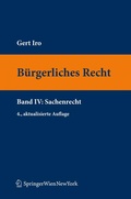 Cover: B&uuml;rgerliches Recht IV. Sachenrecht - Springer