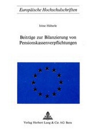 Abbildung von: Beiträge zur Bilanzierung von Pensionskassenverpflichtungen - Peter Lang Verlag
