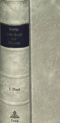 Abbildung von: Über Kunst und Alterthum - Peter Lang Verlag