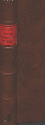 Abbildung von: Versuch schweizerischer Gedichte - Peter Lang Verlag