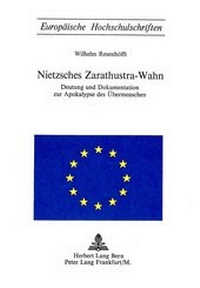 Abbildung von: Nietzsches Zarathustra-Wahn - Peter Lang Verlag