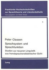 Enlarge image Cover: Sprachsystem und Sprachfunktion - Peter Lang Verlag