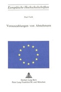 Cover: Vorauszahlungen von Abnehmern - Peter Lang Verlag