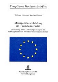 Abbildung von: Managementsausbildung im Fremdenverkehr - Peter Lang Verlag