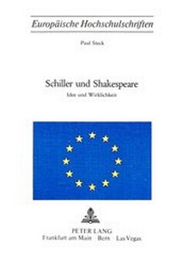 Abbildung von: Schiller und Shakespeare - Peter Lang Verlag