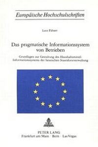 Abbildung von: Das pragmatische Informationssystem von Betrieben - Peter Lang Verlag