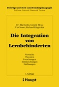 Cover: Die Integration von Lernbehinderten - Haupt Verlag