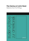 Cover: The Genius of John Neal - Peter Lang Verlag
