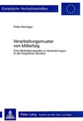 Cover: Verarbeitungsmuster von Misserfolg - Peter Lang Verlag